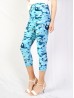 Plus Size Marine Print Capri Leggings